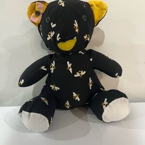 Bee Patterned Teddy Bear